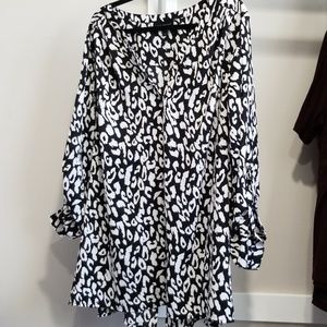Black and white print shirt
